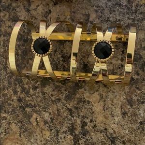 Goldtone cuff   bracelet